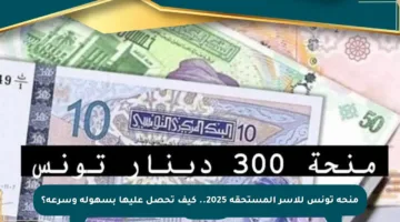 منحة تونس للأسر المستحقة 2025.. كيف تحصل عليها بسهولة وسرعة؟